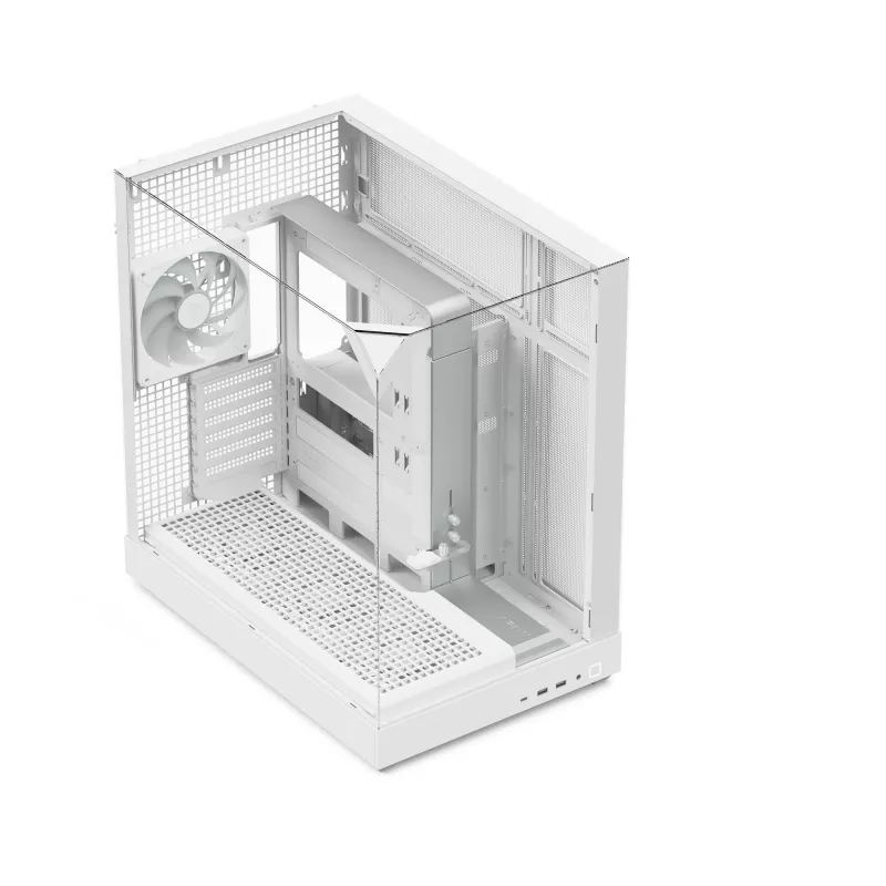Caja de torre APNX V2 — blanca, paneles de cristal templado x3