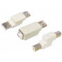 Cambiador de género de cable ShiverPeaks BS77046 USB A a USB B negro