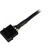 Cable adaptador de alimentación SATA Sharkoon 15 cm — Adaptador para conectores de alimentación SATA