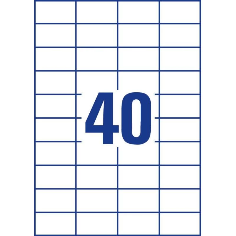 Avery Zweckform 3651 Etiquetas universales 52,5 x 29,7 mm 100 hojas Blanco