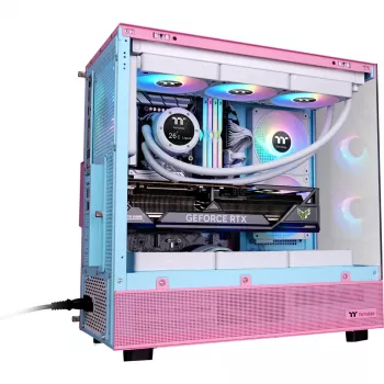 Thermaltake View 270 Plus TG ARGB Bubble Pink - Caja - ATX - Midi/Mini Tower - ATX