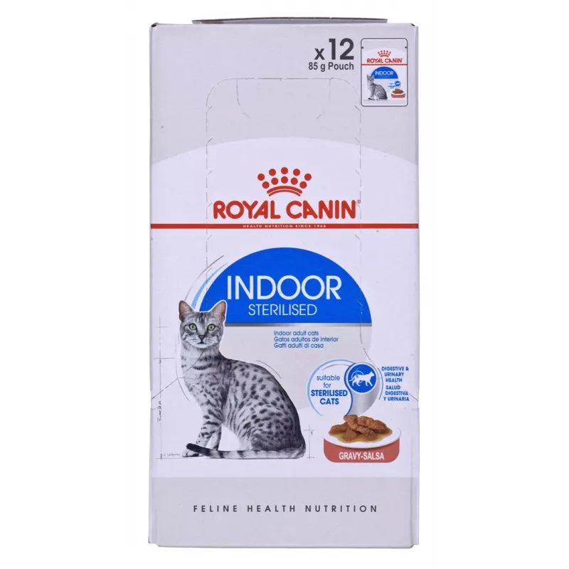 Comida húmeda para gatos Royal Canin Indoor Sterilized 12 x 85 g — aves, gatos adultos esterilizados de interior