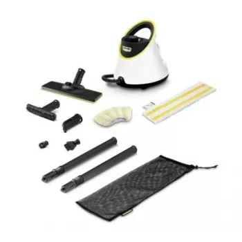 Kärcher SC 2 Deluxe EasyFix 1.513-400.0 limpiador a vapor cilíndrico, 1500 W, 1 l, 3,2 bar, vapor regulable, cable de 4 m, blanco/negro