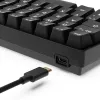 Teclado Sharkoon 100065630 60% con cable USB QWERTZ alemán negro