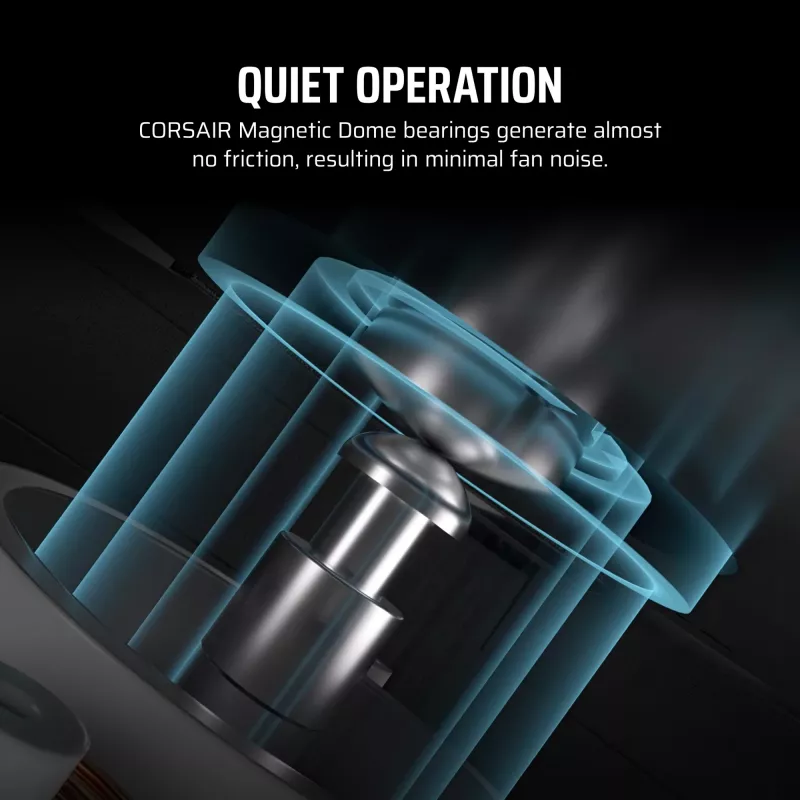 CORSAIR iCUE LINK LX120-R RGB ventiladores de caja de 120 mm, aspas invertidas, PWM, pack de 3 (3 uds.), negros