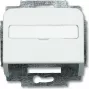 Busch Jaeger 1724-0-1663 Placa de pared/tapa de interruptor Plata - Blanco (1724-0-1663)