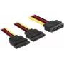 Cable SATA DeLOCK 60174 0,15 m SATA 15 pines negro
