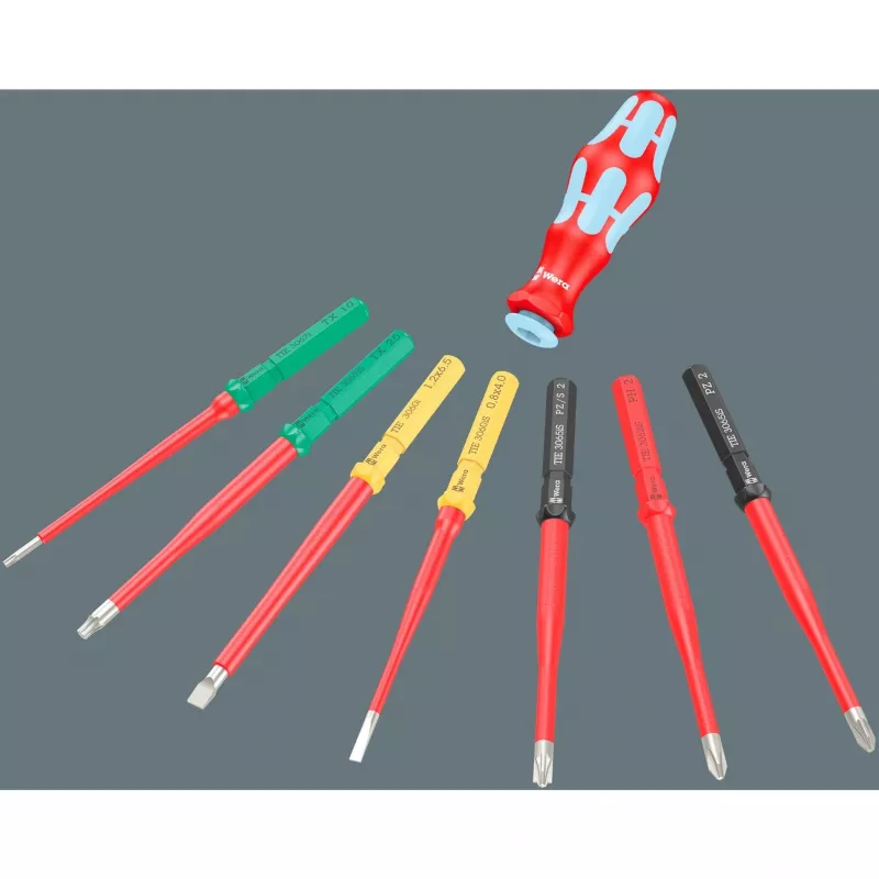 Wera Kraftform Kompakt VDE acero inoxidable 17 juego de destornilladores extra finos (05006631001)