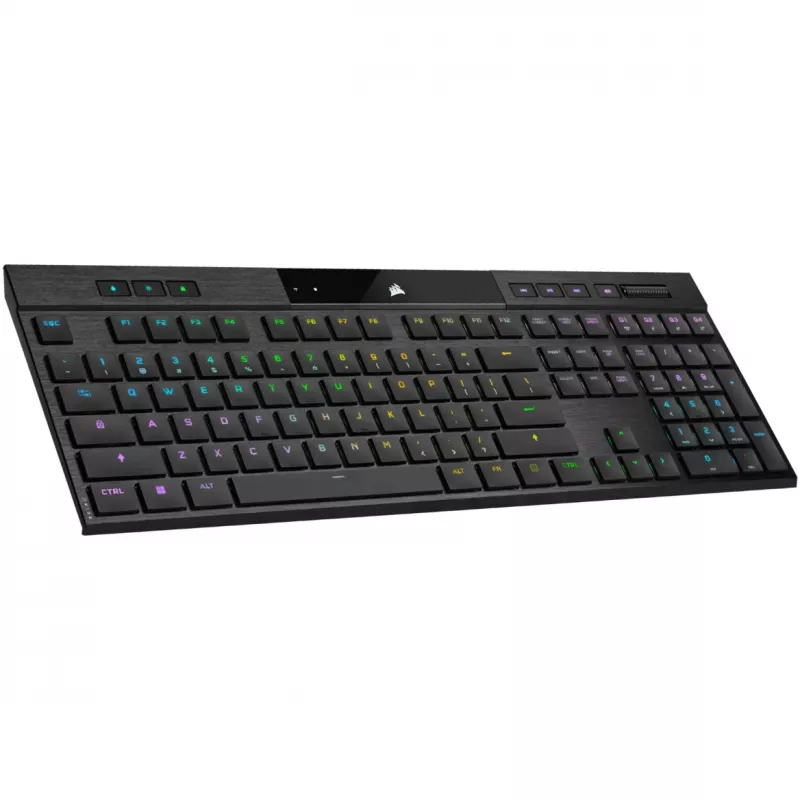 Teclado gaming mecánico ultrafino Corsair K100 RGB AIR Wireless, Cherry ULP Tactile – negro, DE