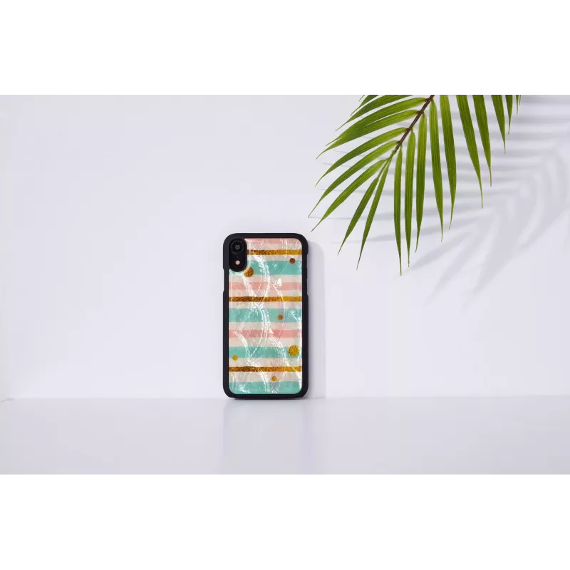 Funda protectora para móvil iKins para iPhone XR — funda protectora menta y negra
