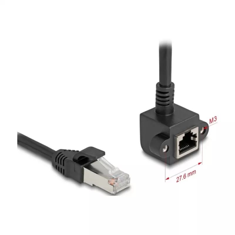 Cable de red DeLOCK 81098 RJ-45 Cat6 2 m negro