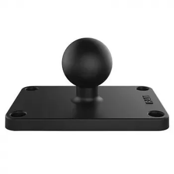 RAM Mounts base esférica 1,5 pulgadas x 2,5 pulgadas patrón de 4 orificios negro 95 g