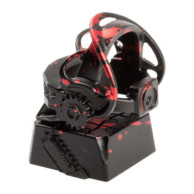 Keycap de aluminio ZOMOPLUS manchado herramienta de tortura - negro/Rojo