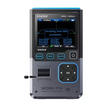 Osciloscopio portátil Fnirsi DSO-TC4 3 en 1, ancho de banda 100 MHz, multímetro de mano y generador de señal