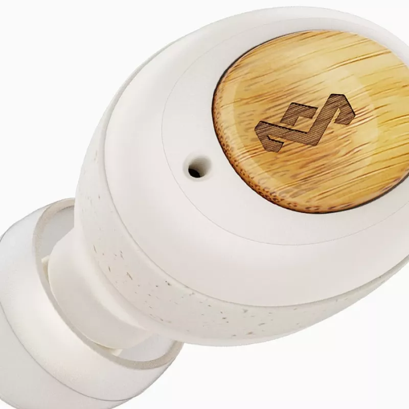 Auriculares inalámbricos Marley True Wireless Earbuds Champion con micrófono integrado Bluetooth Cream