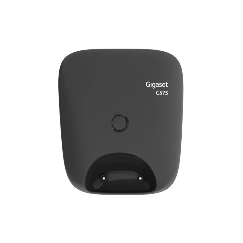 Teléfono analógico/DECT Gigaset C575 con visualización de número negro