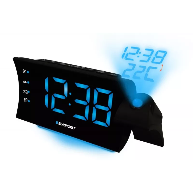 Blaupunkt CRP81USB radio despertador con proyección y carga USB, negro