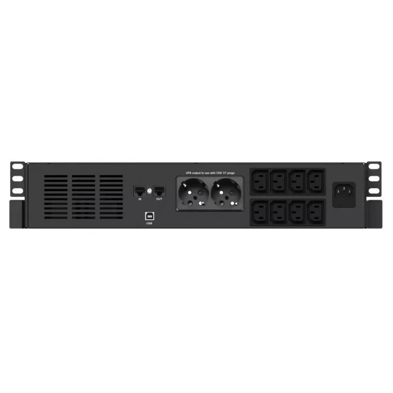 Sistema de alimentación ininterrumpida SAI Infosec X4 1000 RM Plus 1 kVA 600 W 10 salidas AC