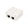 Toma de red de superficie Extralink EX.9649 — 2x RJ45 Cat5e STP