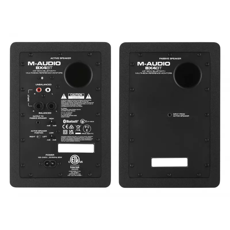 M-AUDIO BX4 BT 2x altavoces negros con cable + Bluetooth 50 W