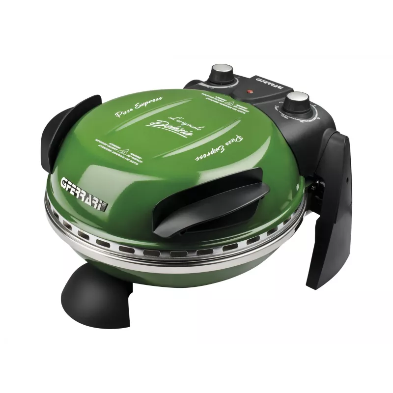 Delizia Horno de pizza G1000603 (Verde, 1.200 vatios, para pizza Ø 31 cm)