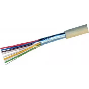 Cable telefónico ShiverPeaks 76850-50 4×2×0,6 mm para montaje empotrado