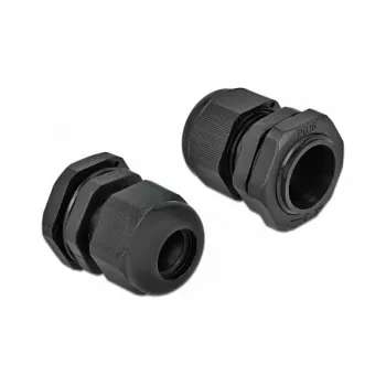 Prensaestopas DeLOCK 60218 negro plástico 10 uds.