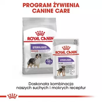 Pienso seco para perros Royal Canin Medium Sterilised Adult 12 kg — para perros adultos esterilizados de razas medianas, ave, proteína 28 %, grasa 13 %