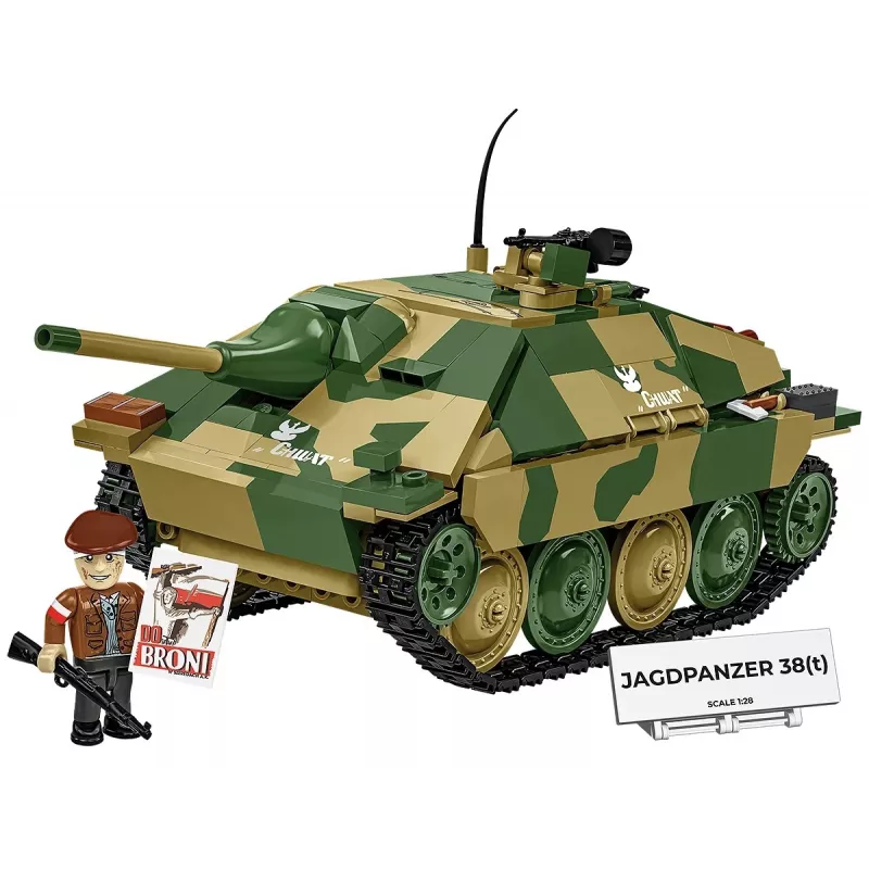Set de construcción Cobi Blocks Jagdpanzer 38t Brave, 731 piezas