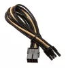 Cable SilverStone PCI de 8 pines a PCIe de 6+2 pines, 250 mm – negro/dorado