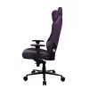 Silla gaming Arozzi Vernazza SoftFabric Morado — diseño ergonómico, reposabrazos y altura ajustables