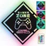 Letrero LED neón MANTA MASNL132RGB Style Neon Lights GAMER ZONE, decoración de pared con iluminación RGB