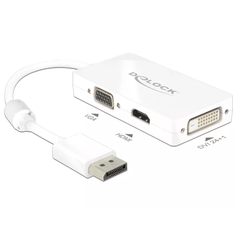 Cable DeLOCK 0,16 m DisplayPort VGA HDMI DVI-D