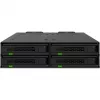 ICY DOCK - MB324V4P-B - ExpressCage - marco extraíble para 4 bahías de SSD U.2/U.3 de 15 mm para bahía de 5,25 - sistema de montaje de SSD sin herramientas