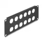 Accesorio para patch panel DeLOCK 88054 montaje en rack 2U negro