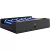 XTAR MC6C cargador multislot inteligente para celdas cilíndricas de Li-Ion, 6 ranuras, compatible con 18650/21700/AA, entrada 5V, negro
