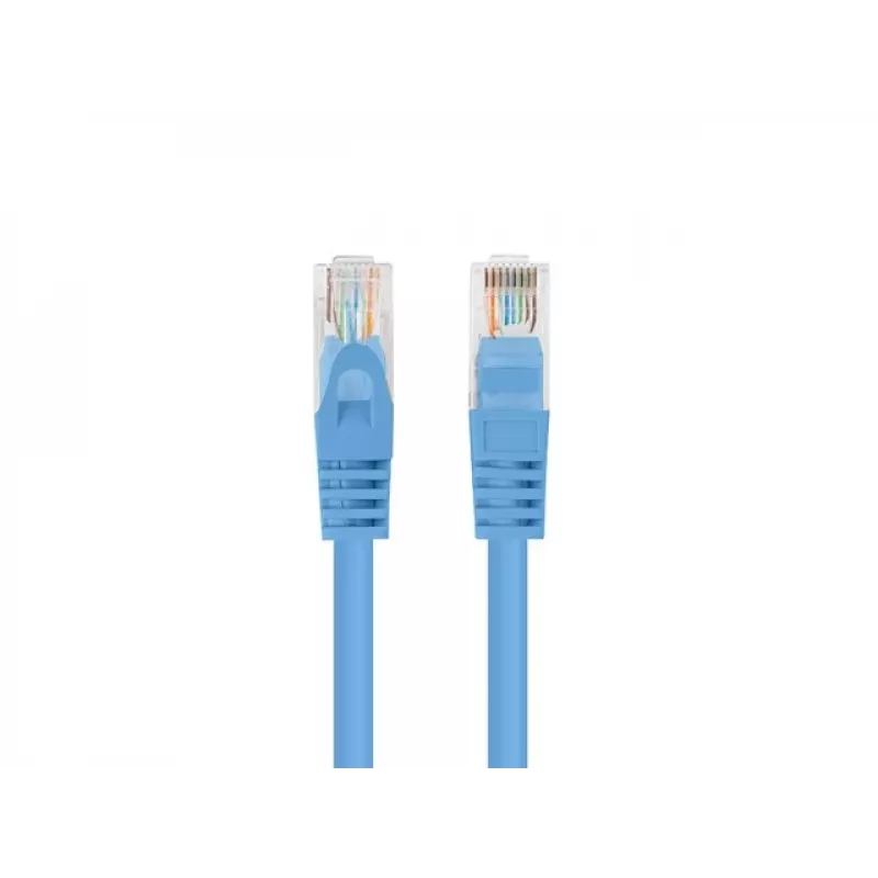 Lanberg PCU6-20CC-0025-B Cable de conexión Cat.6 UTP, 0,25 m, Azul, paquete de 10