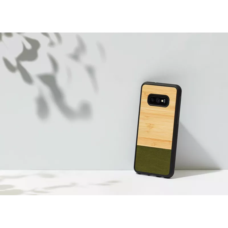 Funda para móvil man and wood SmartPhone para Galaxy S10e Bamboo Forest negra
