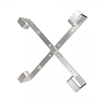 Soporte de cables Extralink Four arms aluminium frame S500 — 500 x 500 x 70 mm, escritorio/pared, aluminio