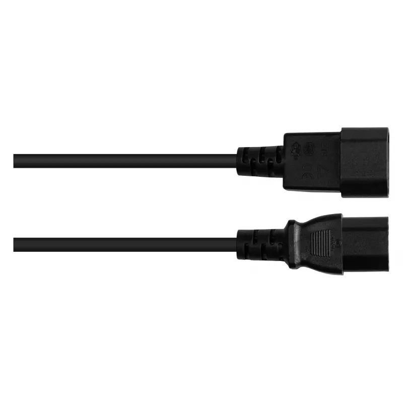 Good Connections Conector macho para dispositivos IEC – conector macho para dispositivos térmicos C14 a C15 negro 5m