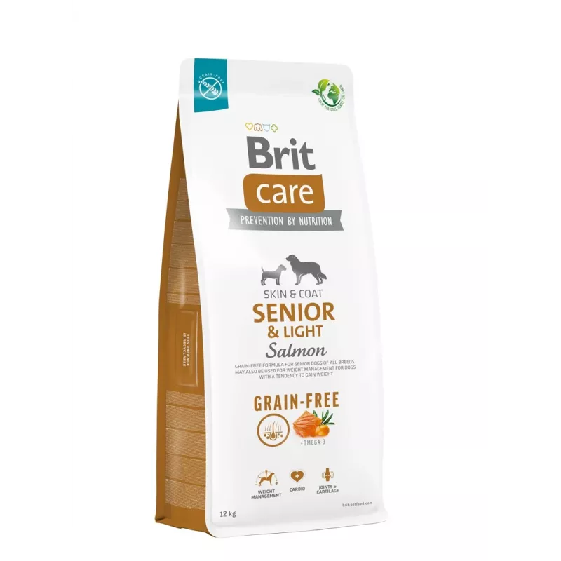 BRIT Care Senior&Light Salmon - Pienso seco para perros - 12 kg