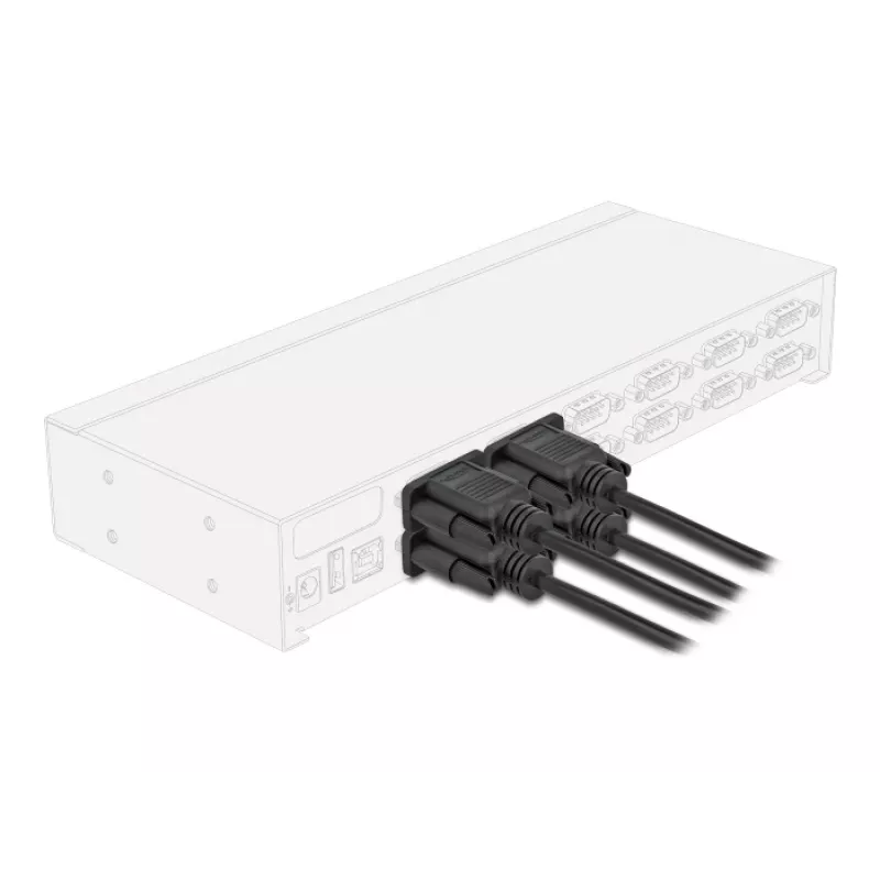 Delock cable RS-232 serie D-Sub9 conector hembra a conector hembra con carcasa de conector estrecha 5 m