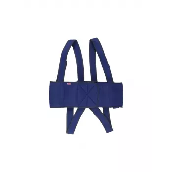 Cinturón estabilizador para silla de ruedas Aston Secubac IV 681022 — textil, cierre de velcro ajustable, 150 cm de largo, 20 cm de ancho, azul