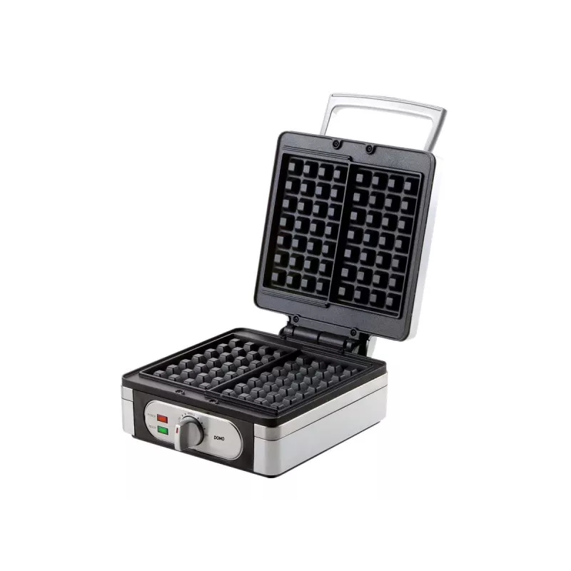 Gofrera Domo DO 9047 W 2 gofre(s) 1400 W plateado