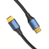 Cable HDMI-A macho a macho HD de algodón trenzado Vention 8K 5M azul aleación de aluminio Type