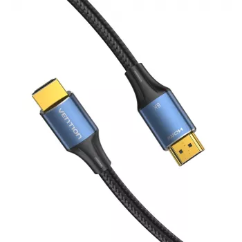 Cable HDMI-A macho a macho HD de algodón trenzado Vention 8K 5M azul aleación de aluminio Type