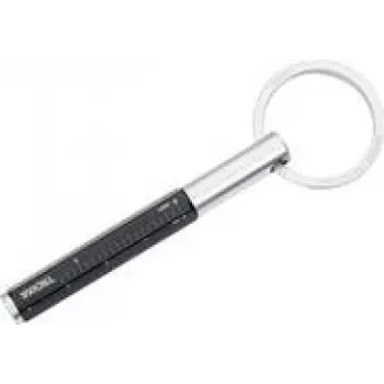 Llavero TROIKA ENDLESS TO GO negro plata aluminio