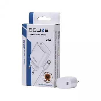 Cargador 20W USB-C + cable USB-C blanco