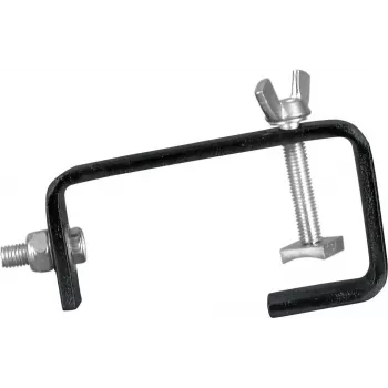 Gancho teatral EUROLITE TH-51S negro acero — hardware de escenario, estructura de acero
