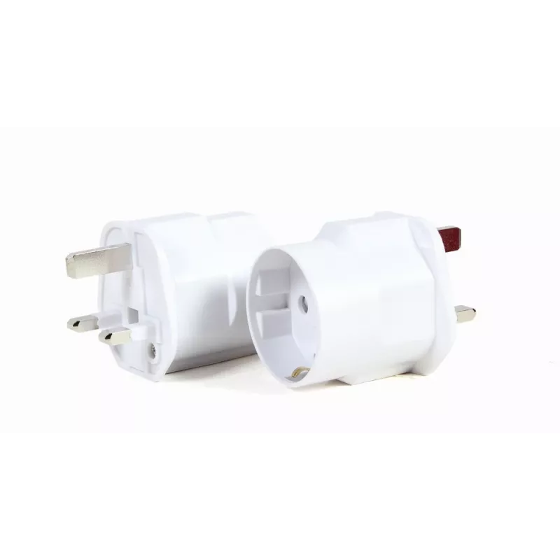 Gembird A-AC-EUFUKM-01 adaptador de red AC, toma Schuko UE a enchufe UK, 13 A